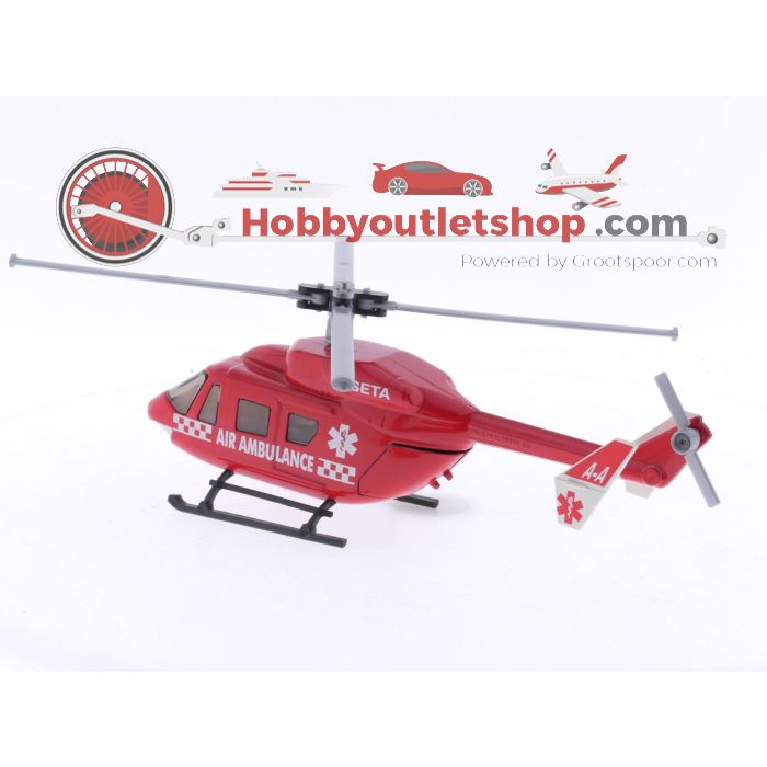 Schaal 1:55 Siku 2539 Rode Air Ambulance Helikopter #5092