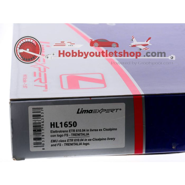 Schaal H0 Lima HL 1650 FS Vierdelig elektrisch treinstel ETR 610.04 ex Cisalpino Digitaal #2148