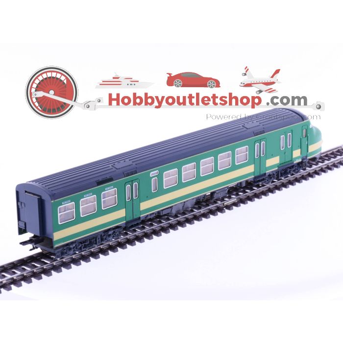 Schaal H0 Fleischmann 4472 NS elektrisch treinstel mat64 groen tweedelig #2152