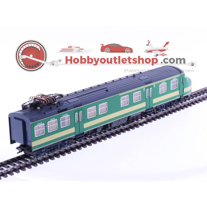 Schaal H0 Fleischmann 4472 NS elektrisch treinstel mat64 groen tweedelig #2152