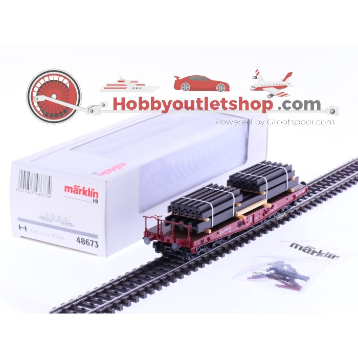 Schaal H0 Märklin 48673 FS Zwaarlastwagen met lading #2195