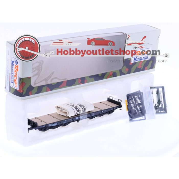 Schaal H0 Roco 895 DB zwaartransport wagon type Samms zonder tanks #2250