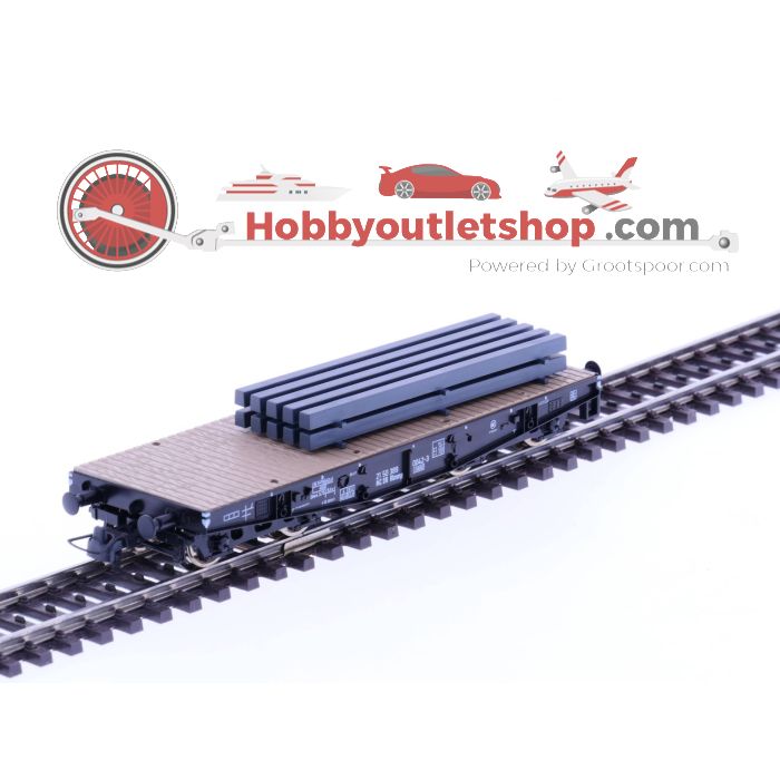 Schaal H0 Roco 66387 DR Rongenwagen met lading stalen platen #2265 - sku: 20220917034003 - Gebruikt - Zo goed als nieuw - Afbeelding 3