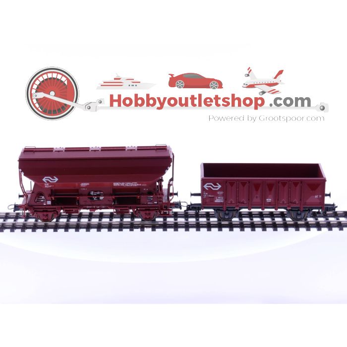 Schaal H0 Roco 46045 46131 NS Open goederenwagon en zelflosser 2 stuks #2272