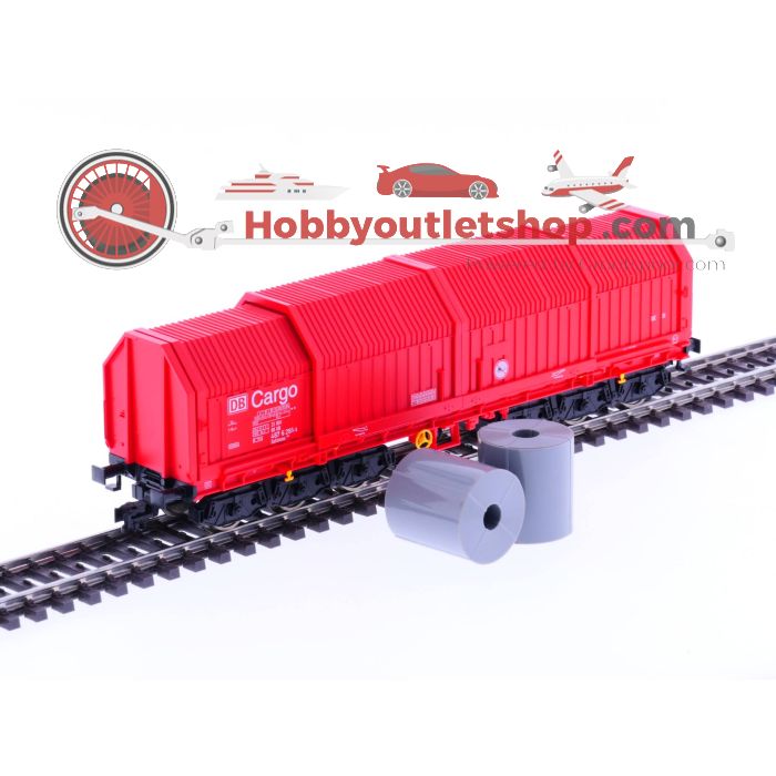 Schaal H0 Fleischmann 5386K DB Coilwagen goederenwagen Sahimms 900 Cargo met rollen #2277 - sku: 20220920115118 - Gebruikt - Zo goed als nieuw - Afbeelding 3