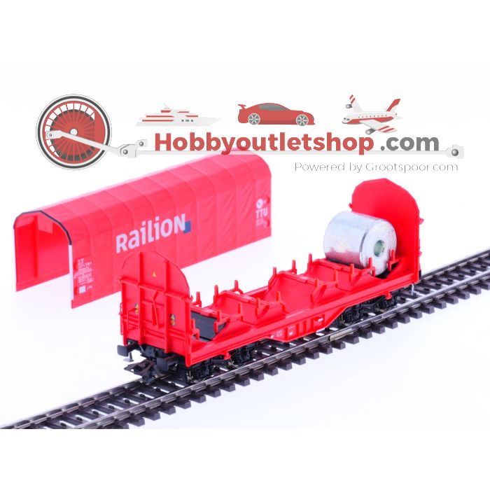 Schaal H0 Piko 54395 DB Schuifzeilwagen Shimmns TTU 723 Railion #2286 - sku: 20220920042206 - Gebruikt - Zo goed als nieuw - Afbeelding 3