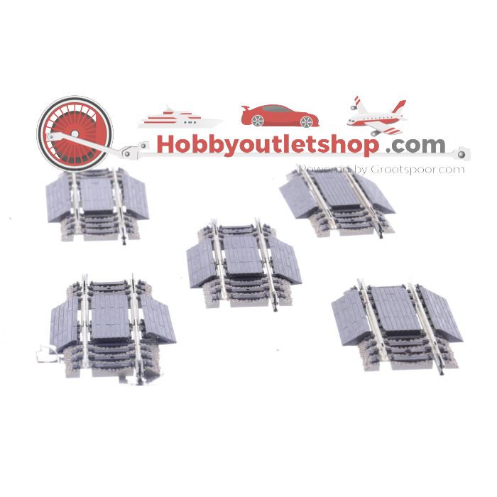 Schaal H0 Fleischmann 6110 compensatierail verstelbaar 5st #4979 - sku: 20231012091236 - Gebraucht - Wie Neu - Bild 3