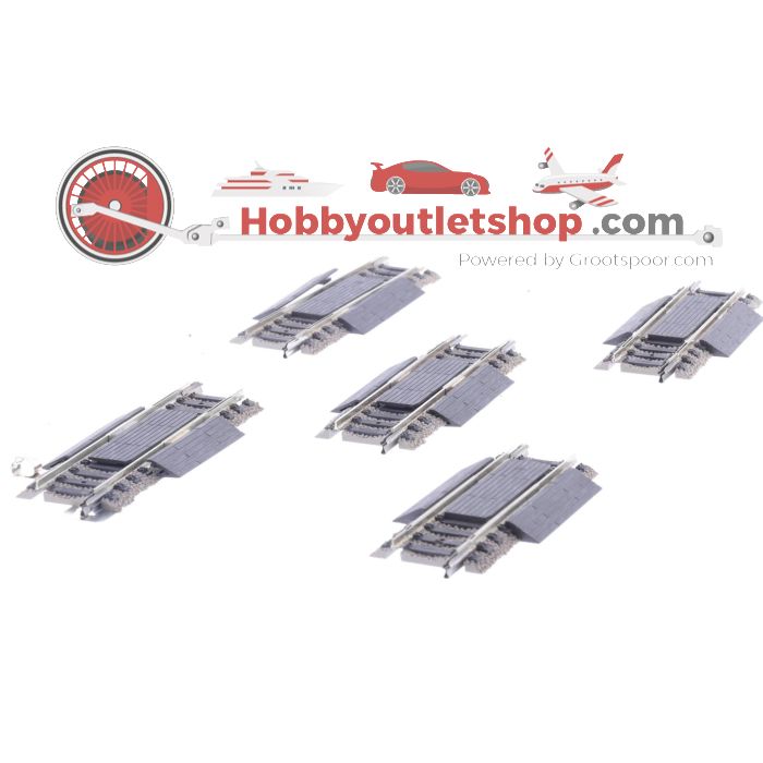 Schaal H0 Fleischmann 6110 compensatierail verstelbaar 5st #4979 - sku: 20231012091236 - Gebraucht - Wie Neu - Bild 4