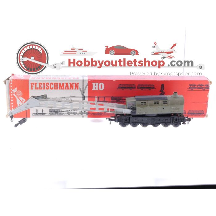 Schaal H0 Fleischmann 5595 Krupp-ardelt kraan van de DB #4983