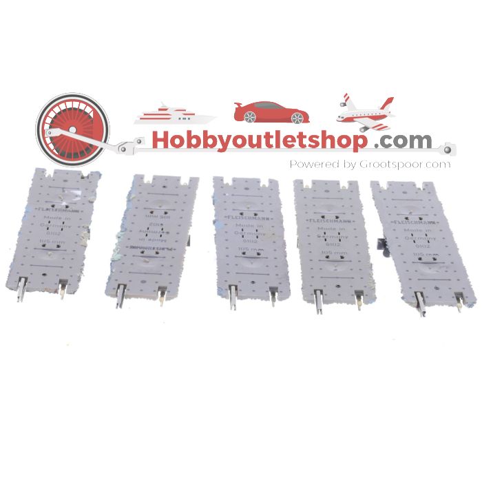 Schaal H0 Fleischmann 6102 rechte rails met stootblok 5st #4992