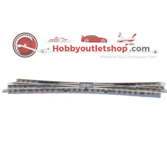 Schaal H0 Fleischmann 6164 L Engelse wissel links Profi-rails #4997 - sku: 20231017090358 - Gebruikt - Goede staat - Afbeelding 2