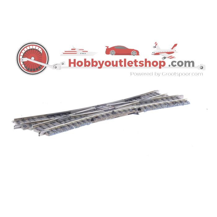 Schaal H0 Fleischmann 6165R Engelse Wissel rechts Profi-Rails #4998 - sku: 20231017092500 - Gebruikt - Zeer goede staat - Afbeelding 2