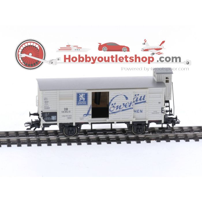 Schaal H0 Märklin 48303 Gesloten goederenwagon 'Löwenbräu' van de DB #5130