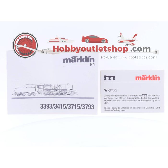 Schaal H0 Märklin 3793 DB Digitaal DRG 52 Stoomlocomotief met tender #2093 - sku: 20220806024553 - Gebruikt - Zeer goede staat - Afbeelding 10