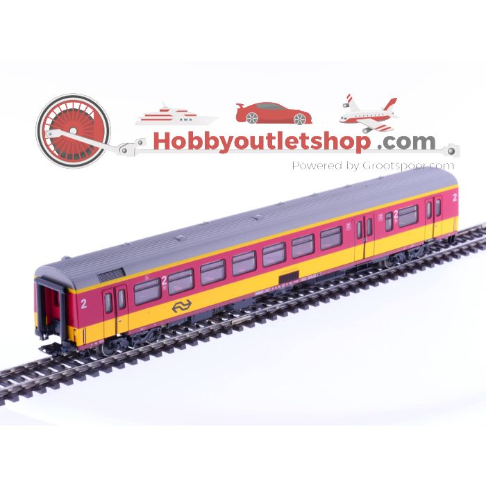 Schaal H0 Märklin 42657 NS ICR Benelux 2de klas personenrijtuig fietsrijtuig #2096