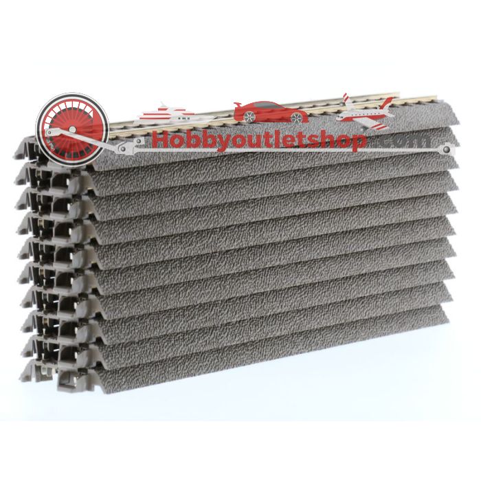Schaal H0 Trix 62188 C-Rails recht                     188,3 mm 10st #967