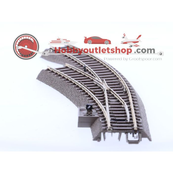 Schaal H0 Trix 62671 74490 Elektrische gebogen wissel links #1186