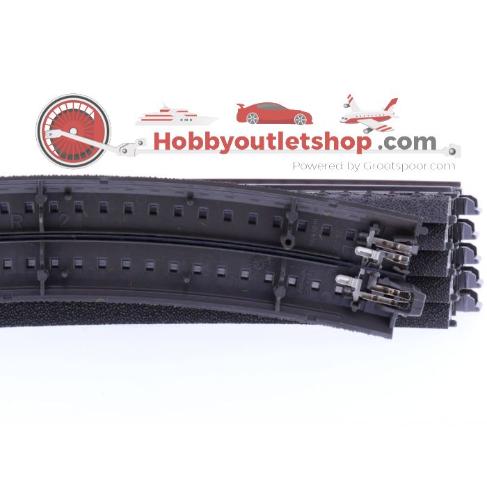 Schaal H0 Märklin 24230 C-Rails gebogen R2           Radius 437,5 mm 30 graden 6st #1120 - sku: 20211210030539 - Gebruikt - Goede staat - Afbeelding 3
