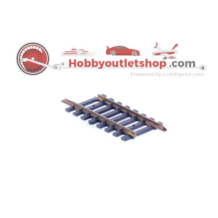 Schaal H0 Fleischmann 6003 rechte rails                  55 mm 10st #1250 - sku: 20220111104149 - Gebruikt - Goede staat - Afbeelding 2