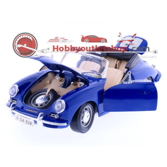 Schaal 1:18 Bburago 3051 356B Cabriolet 1961             #144
