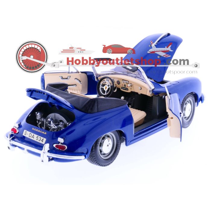 Schaal 1:18 Bburago 3051 356B Cabriolet 1961             #144