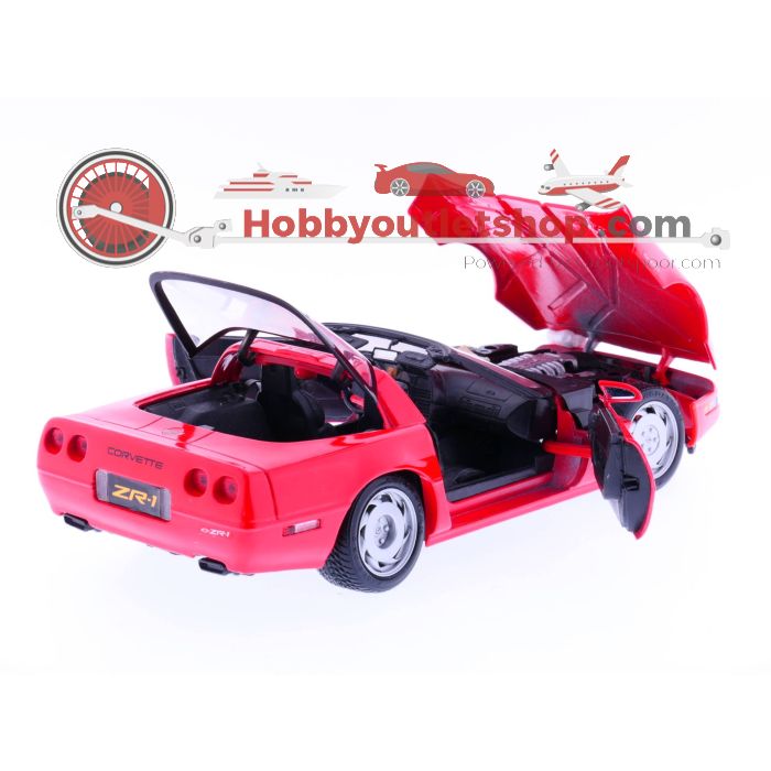 Schaal 1:18 Maisto 31809r Chevrolet               Corvette ZR-1 SPIDER 1992 #146 - sku: 20220119092213 - Gebruikt - Zo goed als nieuw - Afbeelding 4
