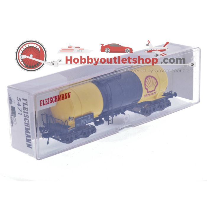 Schaal H0 Fleischmann 5470 5471 DB Esso en       shell ketelwagens #1316