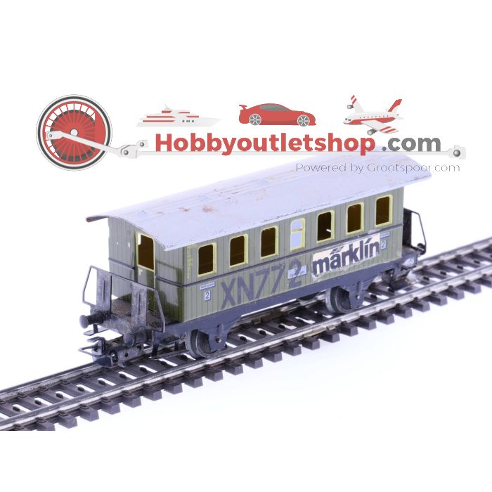 Schaal H0 Märklin 4000 4003 4040 DR Rijtuigen          set met bagagewagen en sluitwagon #1333