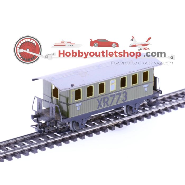 Schaal H0 Märklin 4000 4003 4040 DR Rijtuigen          set met bagagewagen en sluitwagon #1333