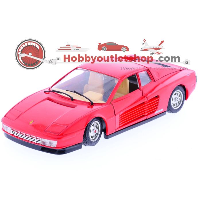 Schaal 1:24 Bburago BU26014R Ferarri         Testarossa 1984 15243169 Chevrolet Corvette       1957 #177