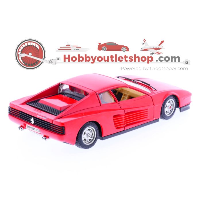 Schaal 1:24 Bburago BU26014R Ferarri         Testarossa 1984 15243169 Chevrolet Corvette       1957 #177