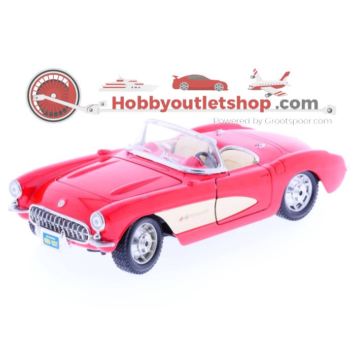 Schaal 1:24 Bburago BU26014R Ferarri         Testarossa 1984 15243169 Chevrolet Corvette       1957 #177