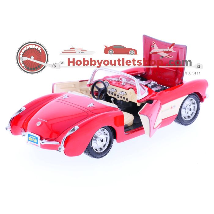 Schaal 1:24 Bburago BU26014R Ferarri         Testarossa 1984 15243169 Chevrolet Corvette       1957 #177