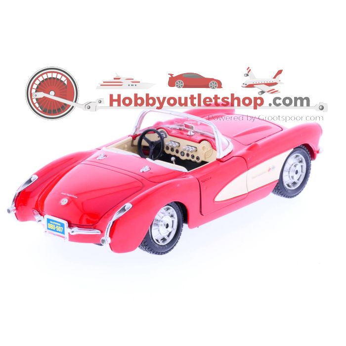 Schaal 1:24 Bburago BU26014R Ferarri         Testarossa 1984 15243169 Chevrolet Corvette       1957 #177