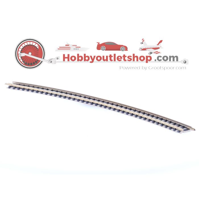 Schaal N Fleischmann 9130 gebogen rails R3    Radius 396,4 mm 30 graden 6st #1483 - sku: 20220211022827 - Gebruikt - Goede staat - Afbeelding 2
