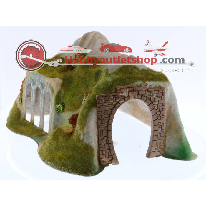 Schaal H0 Busch set van 2 tunnels #1807