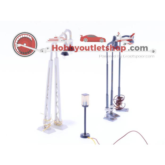 Schaal H0 Brawa Märklin N 4564 448/4 diverse straatlantaarnpalen #1824 - sku: 20220430105732 - Gebruikt - Matige staat - Afbeelding 7