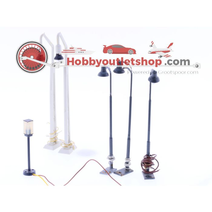 Schaal H0 Brawa Märklin N 4564 448/4 diverse straatlantaarnpalen #1824 - sku: 20220430105732 - Gebruikt - Matige staat - Afbeelding 8