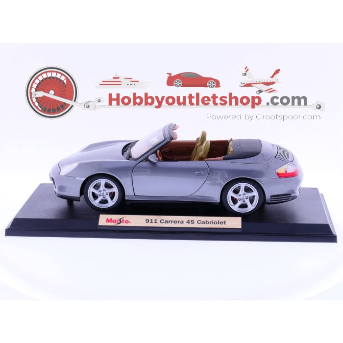 Schaal 1:18 Maisto 31661 Carrera 4S Cabriolet          #221 - sku: 20220503041652 - Gebruikt - Zo goed als nieuw - Afbeelding 4