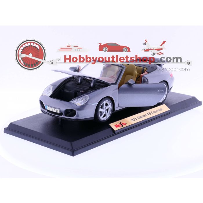 Schaal 1:18 Maisto 31661 Carrera 4S Cabriolet          #221 - sku: 20220503041652 - Gebruikt - Zo goed als nieuw - Afbeelding 3