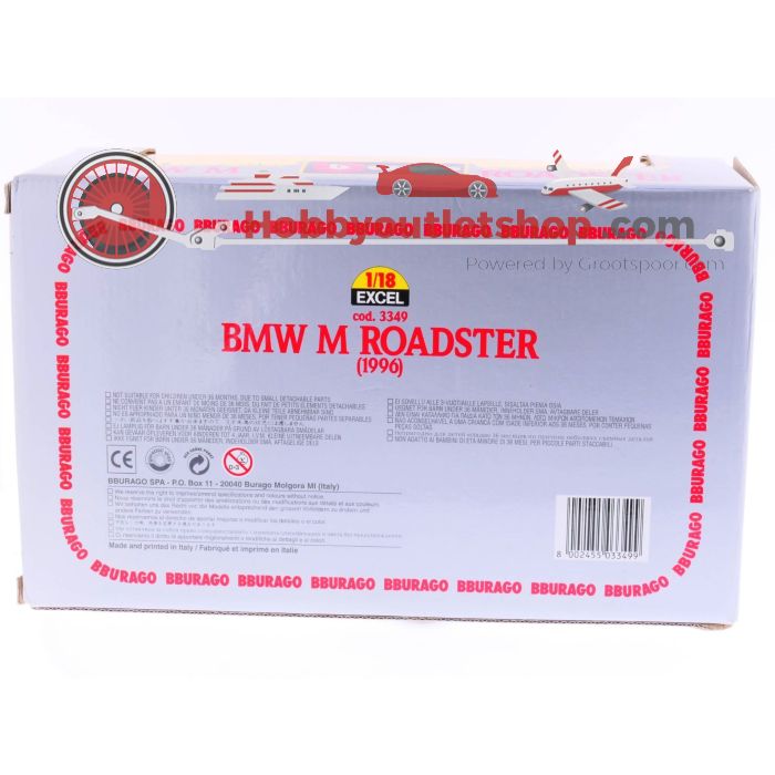 Schaal 1:18 Bburago 3349 BMW M Roadster            1996 #228