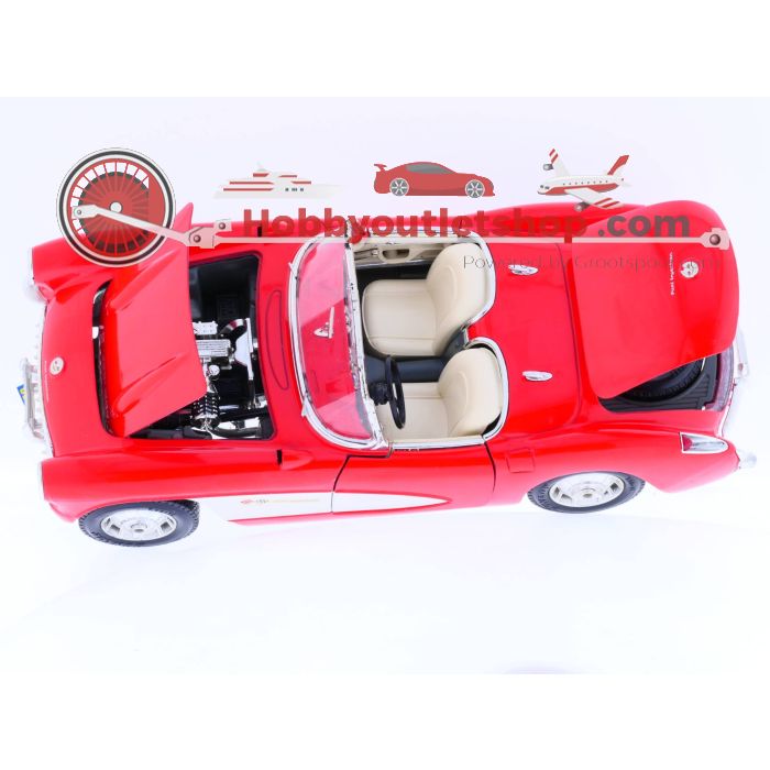 Schaal 1:18 Bburago BU3034 Chevrolet        Corvette  1957 #249