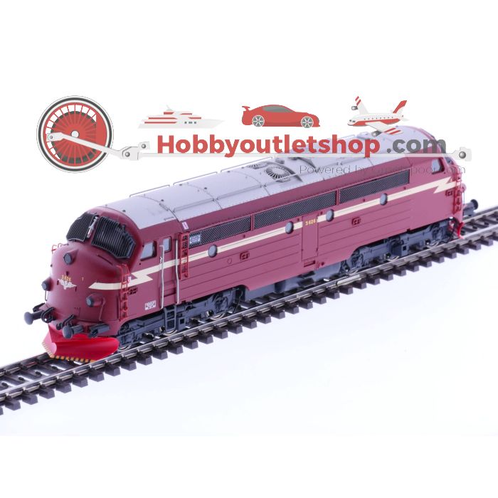 Schaal H0 NMJ 91.001 NSB Digitaal diesellocomotief 3.626 met geluid #1998