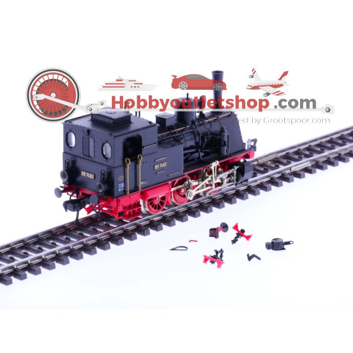 Schaal H0 Fleischmann 4010 DR stoomlocomotief 89 7462 #2005 - sku: 20220622084247 - Gebruikt - Matige staat - Afbeelding 3