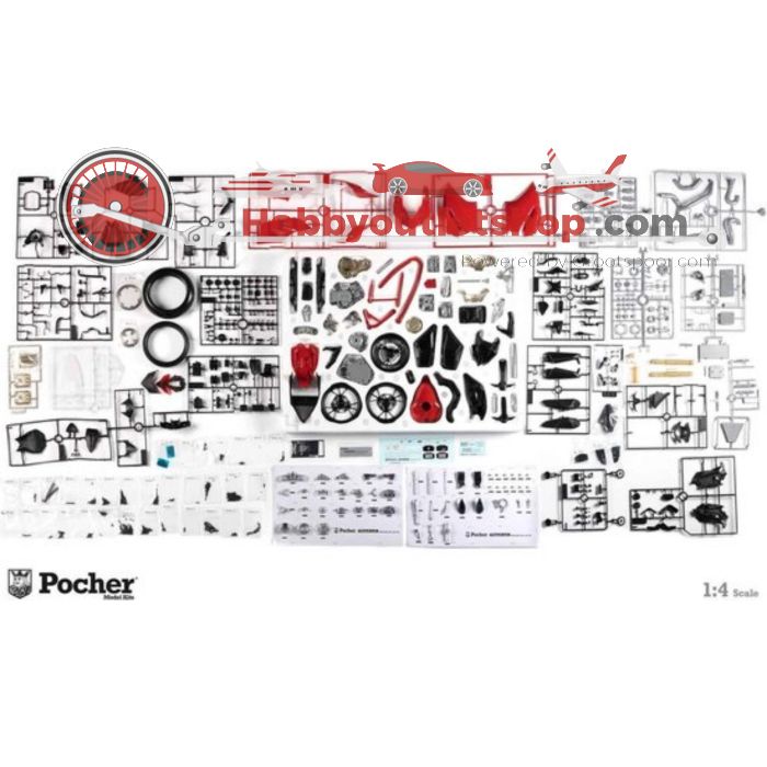 Schaal 1:4 Pocher HK107 Ducati Superbike 1299 Panigale S Rood #5940
