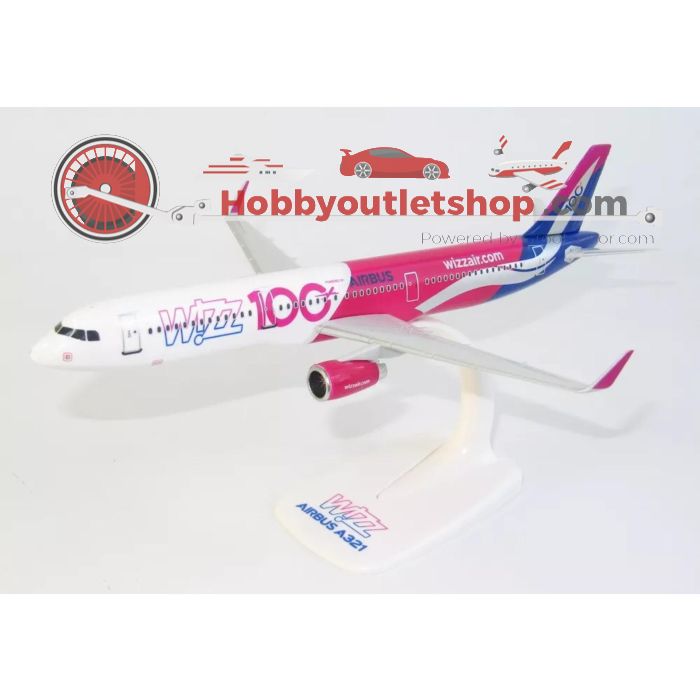 Schaal 1:200 PPC Holland 221560 Airbus A321 W!zz '100 jaar' Reg. NA #7780