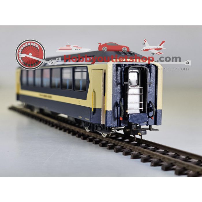 Schaal H0m Fulgurex 4114/2 panoramawagen 2e klas 221 van de MOB. OPTISCHE SCHADE / OPTICAL DAMAGE #P154