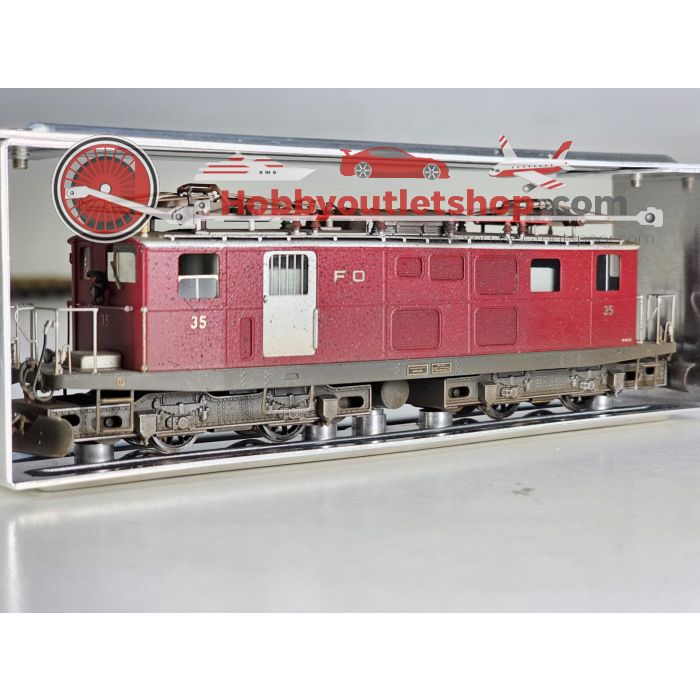 Schaal H0m Ferro Suisse elektrische locomotief HGe 4/4 Nr. 35 van de FO. OPTISCHE SCHADE / OPTICAL DAMAGE #P179