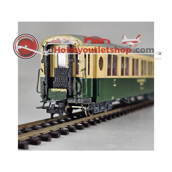 Schaal H0m Fulgurex 4101/1 salonwagen 1e klas 201 van de RhB. OPTISCHE SCHADE / OPTICAL DAMAGE  #P150