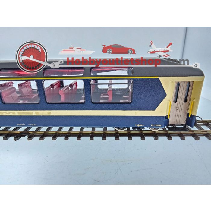 Schaal H0m Fulgurex 4114/1 panoramawagen 1e klas 112 van de MOB. OPTISCHE SCHADE / OPTICAL DAMAGE #P145